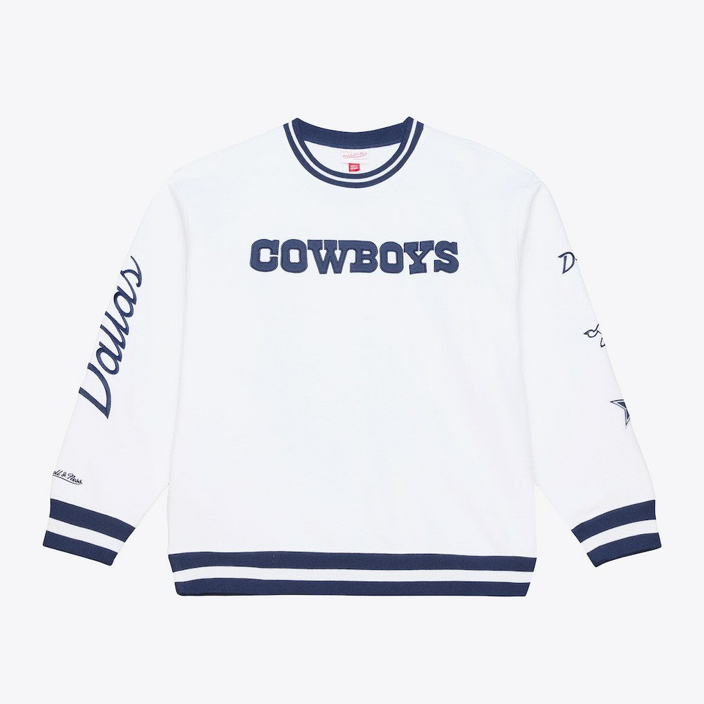 Dallas Cowboys White Out Fleece Sweatshirt - White Sweatshirts