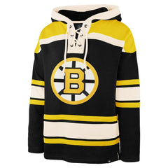 Jeremy Swayman Boston Bruins '47 Player Name & Number Lacer Hoodie - Black | US 203730594