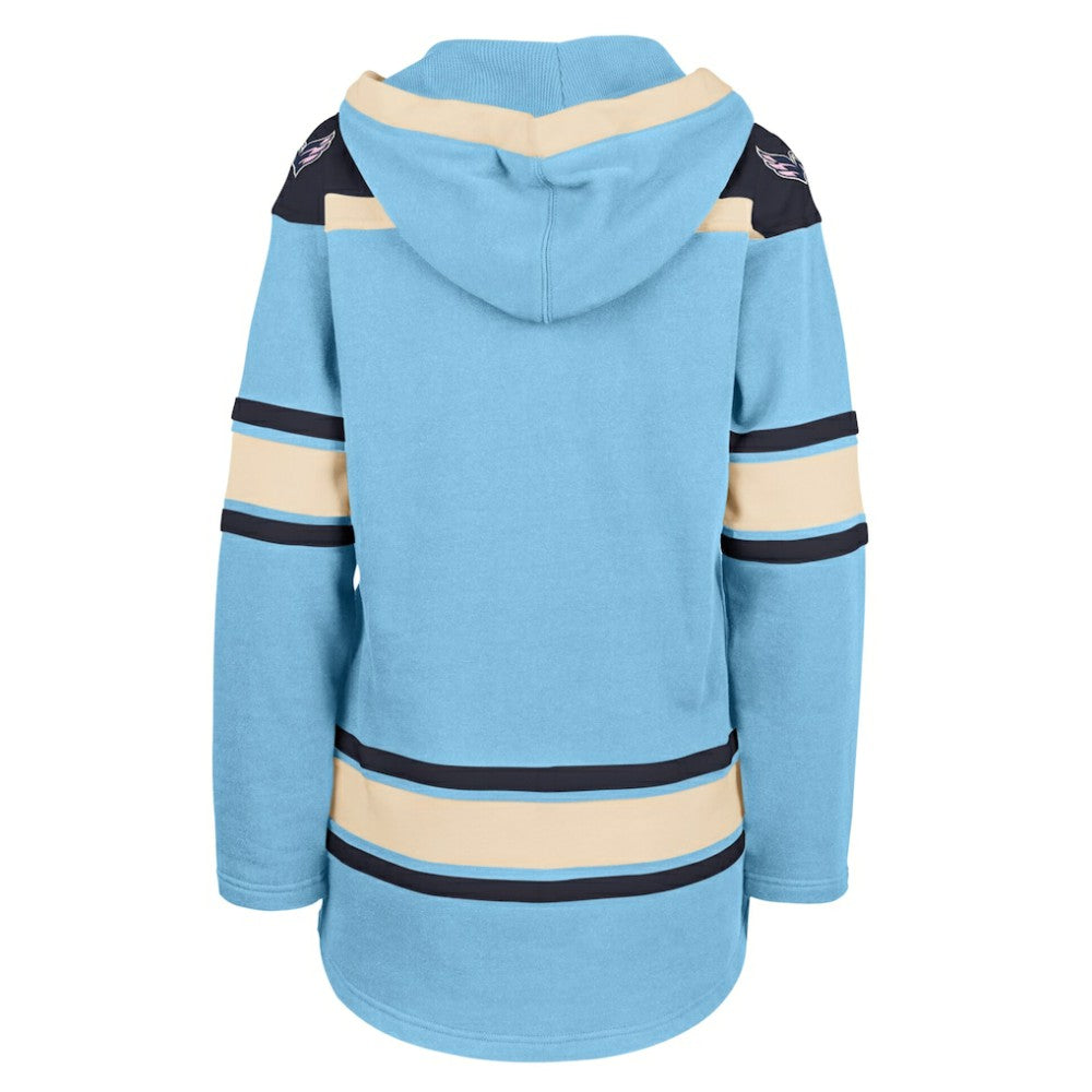 Washington Capitals '47 Women's Superior Lacer Pullover Hoodie - Light Blue | US 203730595
