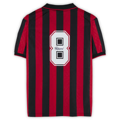 Frank Rijkaard AC Milan Autographed Red/Black Home Jersey Icons