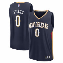 Jeremiah Fears New Orleans Pelicans Fast Break Replica Jersey Navy Icon Edition - Fanatics