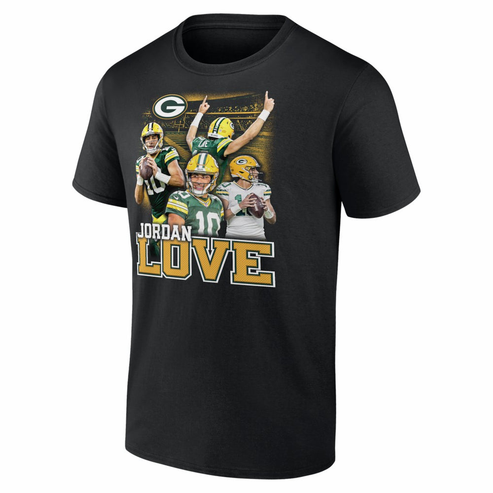 Jordan Love Green Bay Packers Notorious T-Shirt - Black T-shirts
