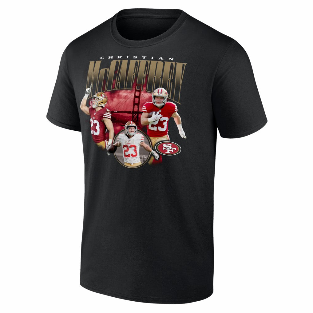 Christian McCaffrey San Francisco 49ers Notorious T-Shirt - Black T-shirts