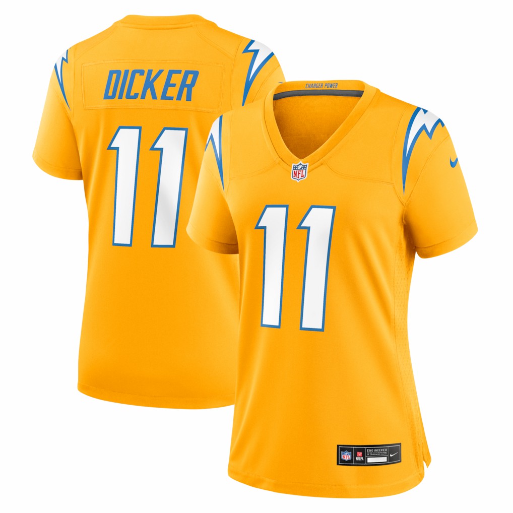 Cameron Dicker Los Angeles Chargers Women's Alternate Game Jersey - Gold Jerseys