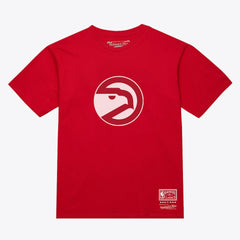 Atlanta Hawks Unisex Hardwood Classics Arch T-Shirt Red - Mitchell & Ness