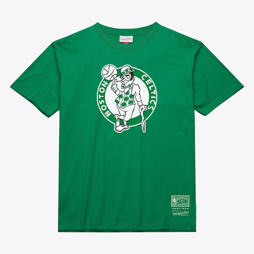 Boston Celtics Unisex Hardwood Classics Arch T-Shirt Kelly Green - Mitchell & Ness