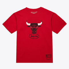 Chicago Bulls Unisex Hardwood Classics Arch T-Shirt Red - Mitchell & Ness