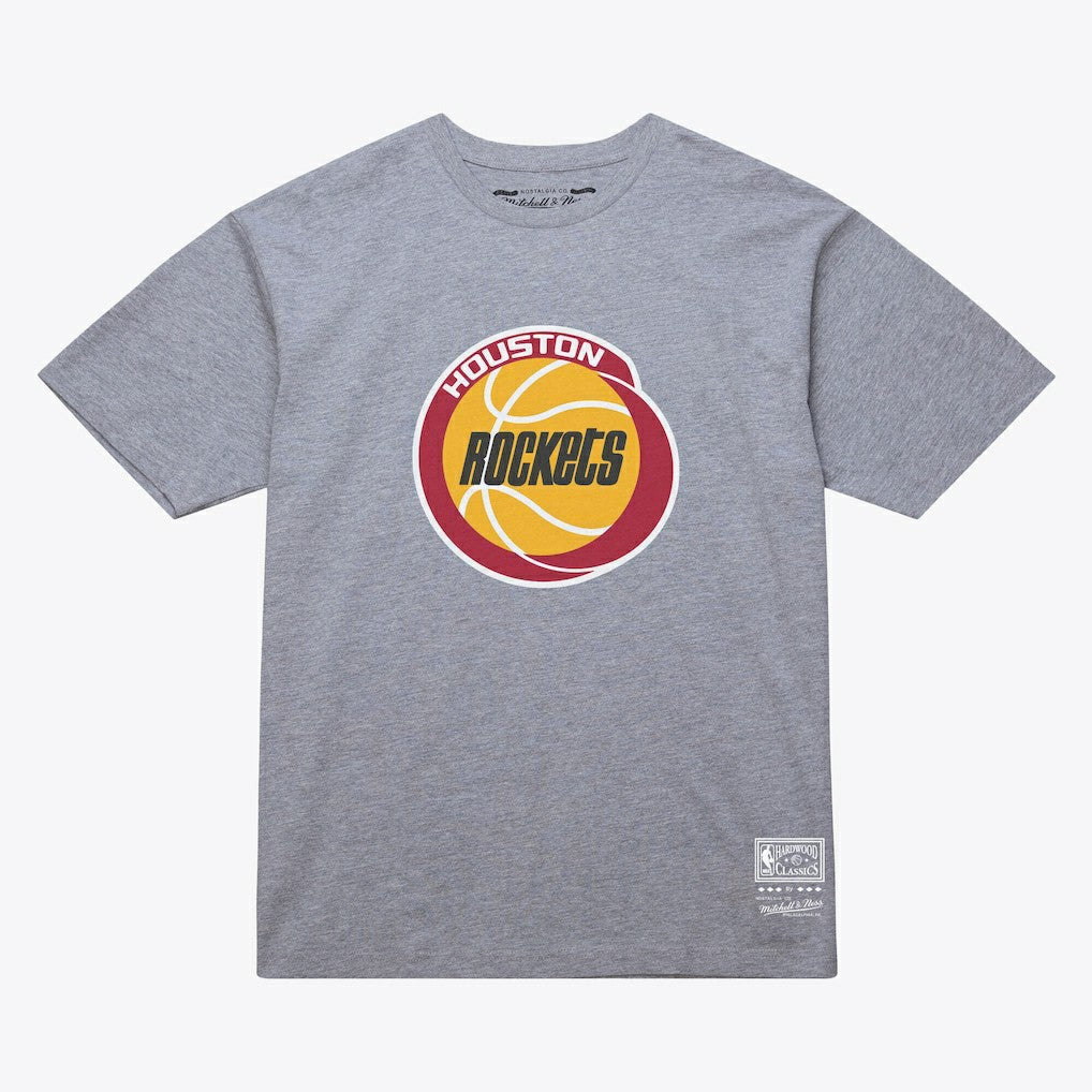 Houston Rockets Unisex Hardwood Classics Arch T-Shirt Heather Gray - Mitchell & Ness outlet