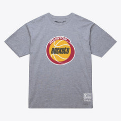 Houston Rockets Unisex Hardwood Classics Arch T-Shirt Heather Gray - Mitchell & Ness outlet