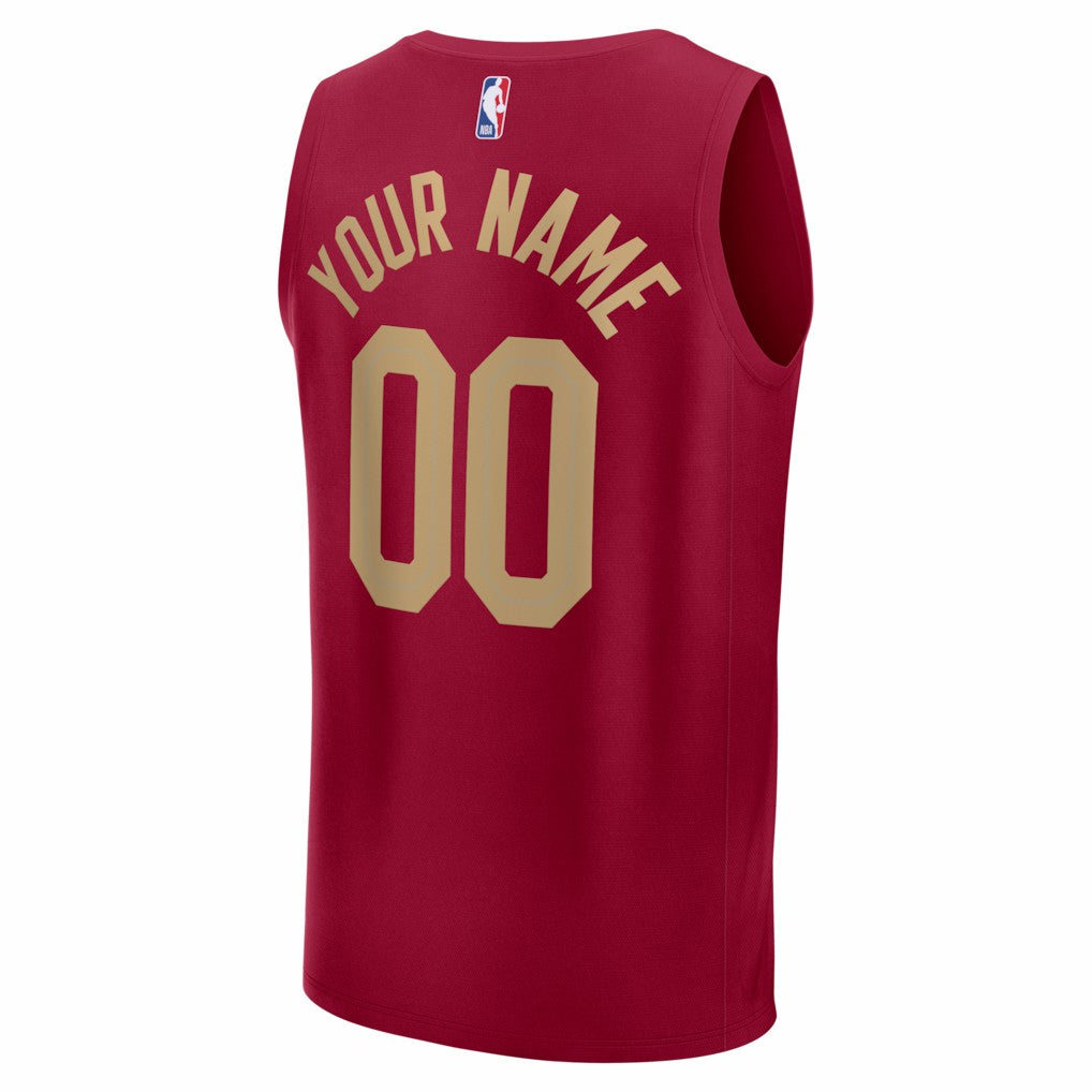 Cleveland Cavaliers Youth Fastbreak Custom Jersey Icon Editi- Red - Fanatics