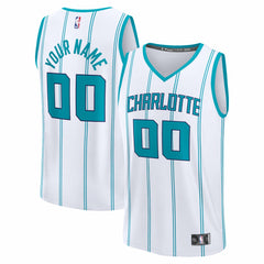 Charlotte Hornets Fastbreak Custom Jersey Association Edition White - Fanatics