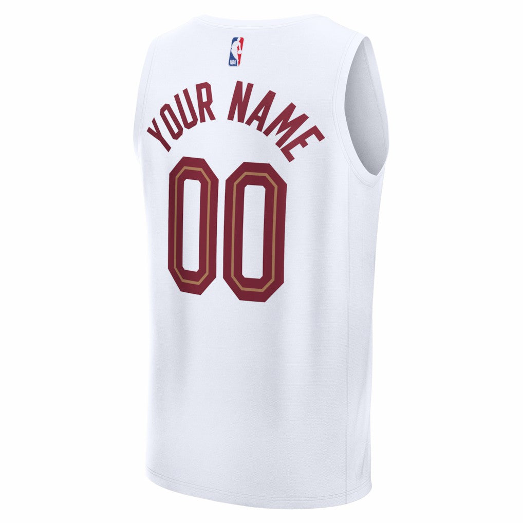 Cleveland Cavaliers Fastbreak Custom Jersey Association Editi- White - Fanatics outlet