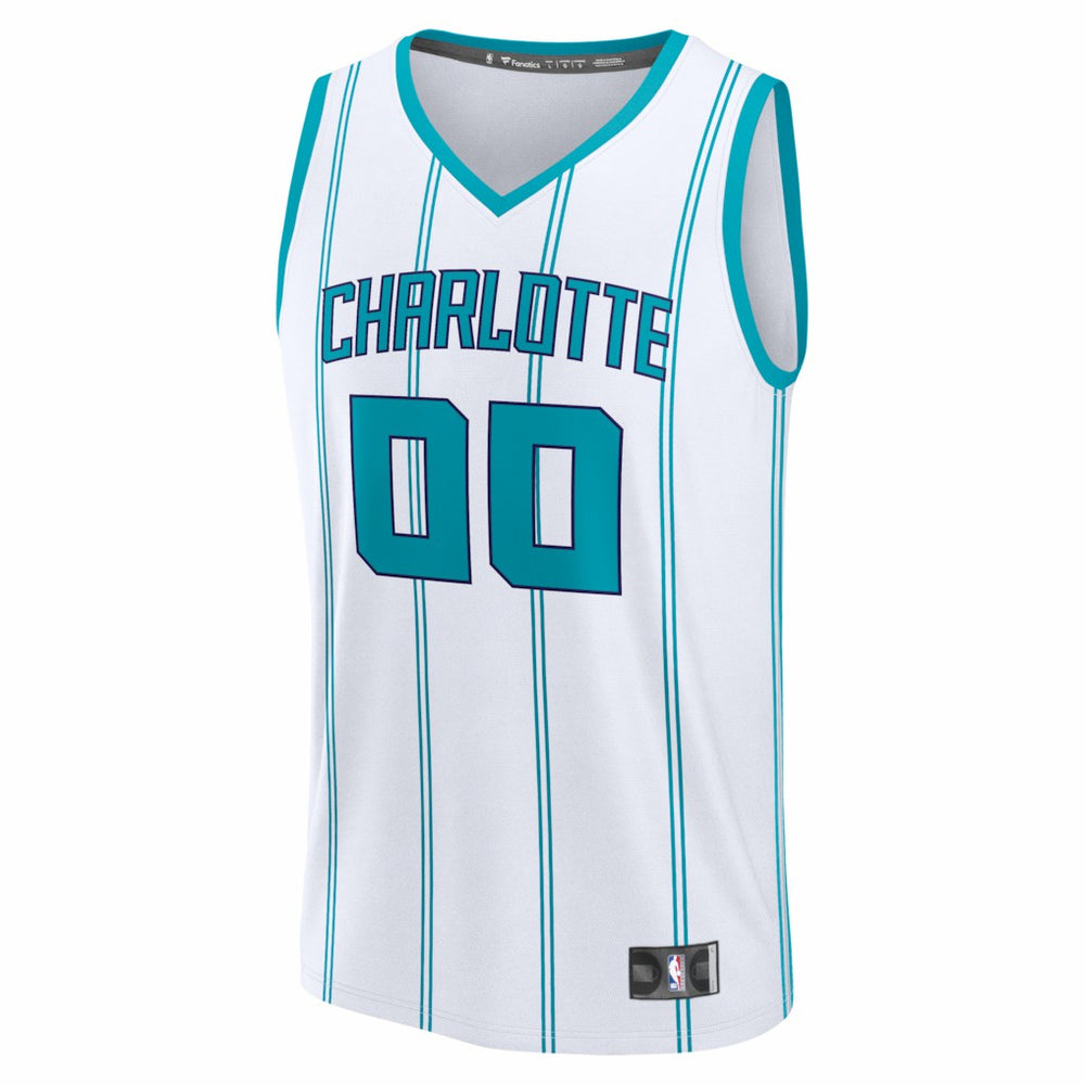 Charlotte Hornets Youth Fastbreak Custom Jersey Association Edition White - Fanatics