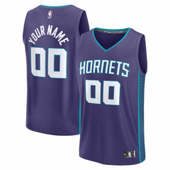 Charlotte Hornets Fastbreak Custom Jersey Statement Edition Purple - Fanatics