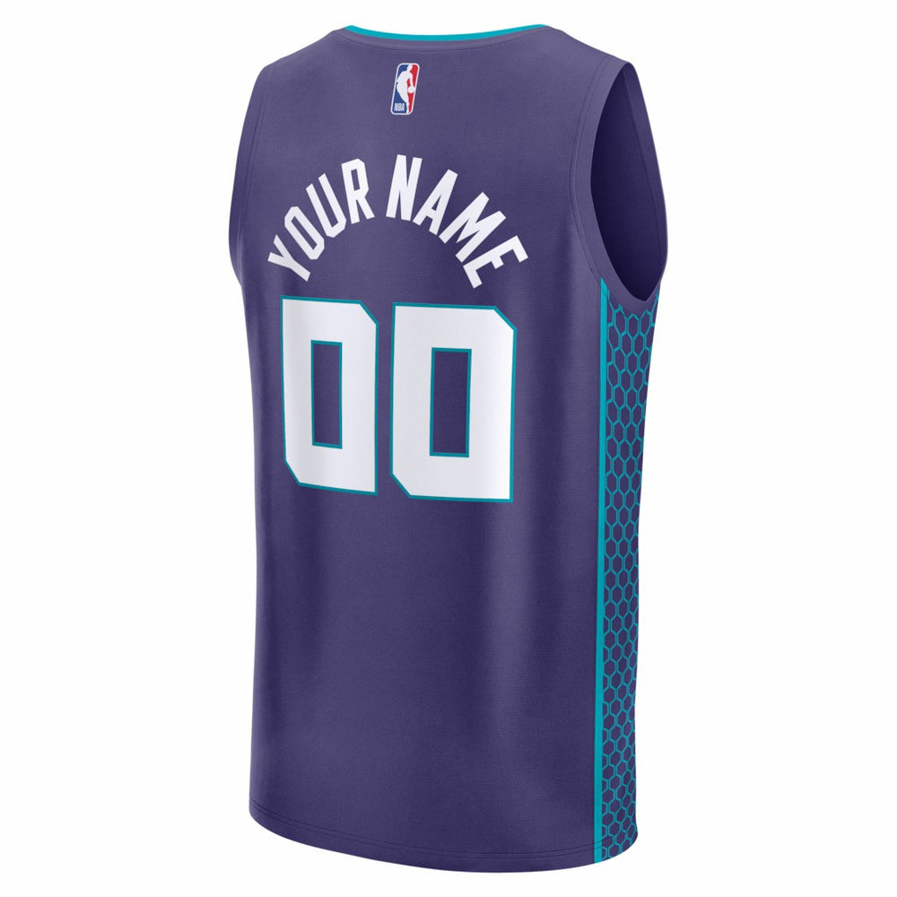Charlotte Hornets Youth Fastbreak Custom Jersey Statement Edition Purple - Fanatics