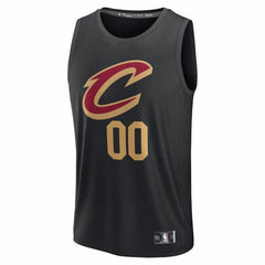 Cleveland Cavaliers Youth Fastbreak Custom Jersey Statement Editi- Black - Fanatics