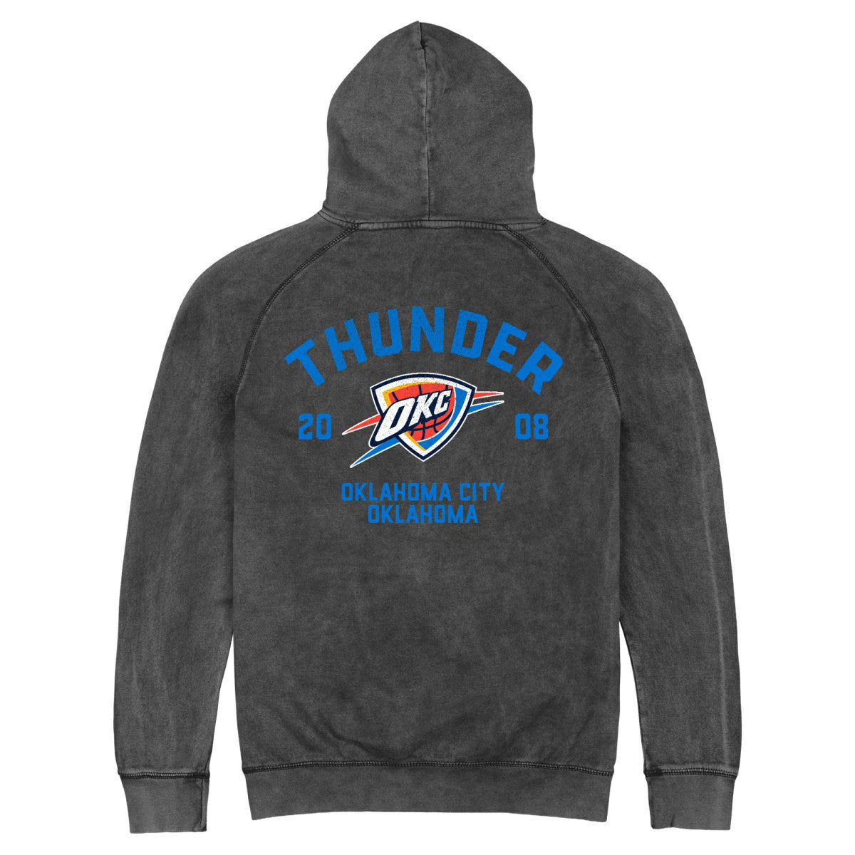 Oklahoma City Thunder Stadium Essentials Unisex Get Back Vintage Raglan Hoodie Black outlet