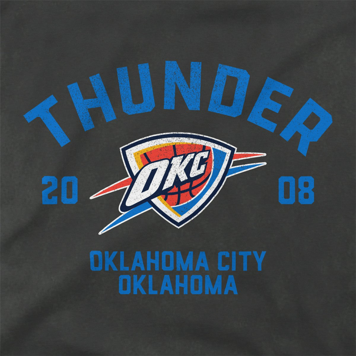 Oklahoma City Thunder Stadium Essentials Unisex Get Back Vintage Raglan Hoodie Black outlet