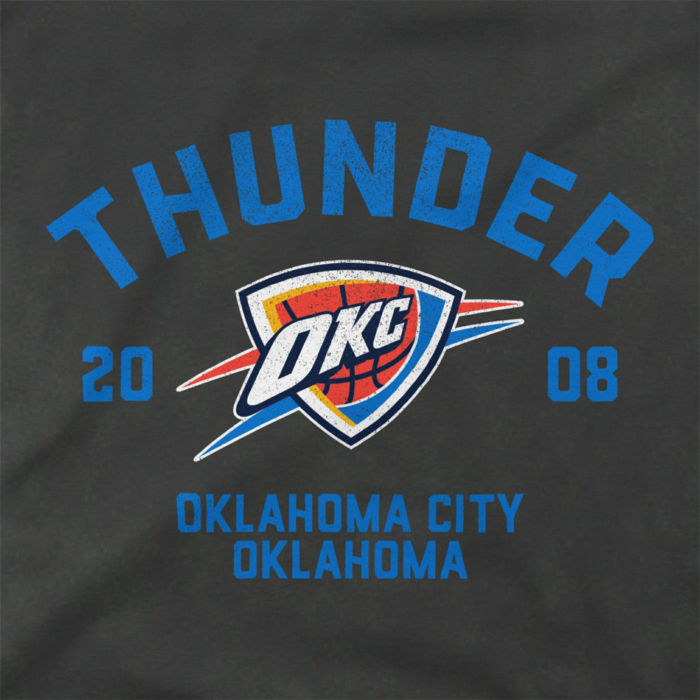 Oklahoma City Thunder Stadium Essentials Unisex Get Back Vintage Raglan Hoodie Black outlet
