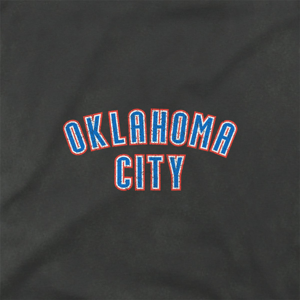 Oklahoma City Thunder Stadium Essentials Unisex Get Back Vintage Raglan Hoodie Black outlet