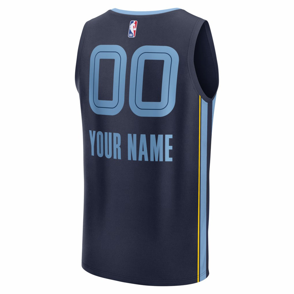 Memphis Grizzlies Youth Fastbreak Custom Jersey Icon Edition Navy - Fanatics