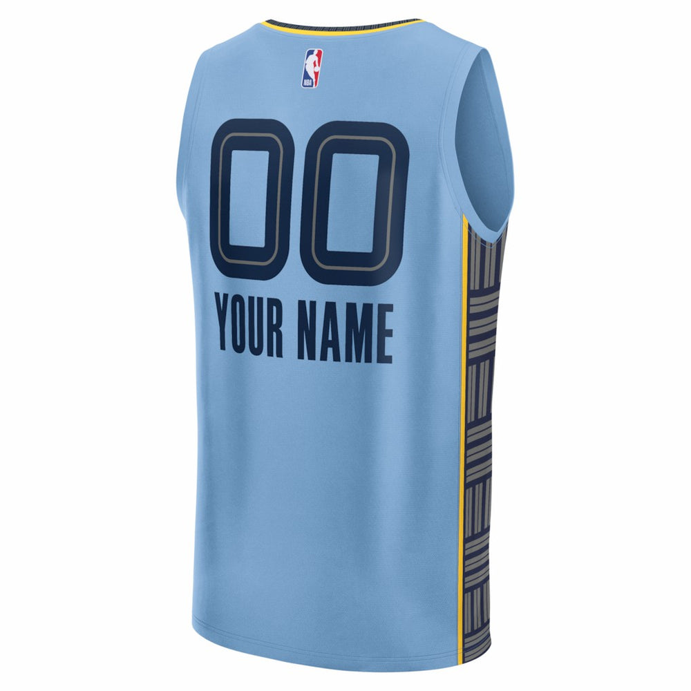 Memphis Grizzlies Youth Fastbreak Custom Jersey Statement Edition Light Blue - Fanatics outlet