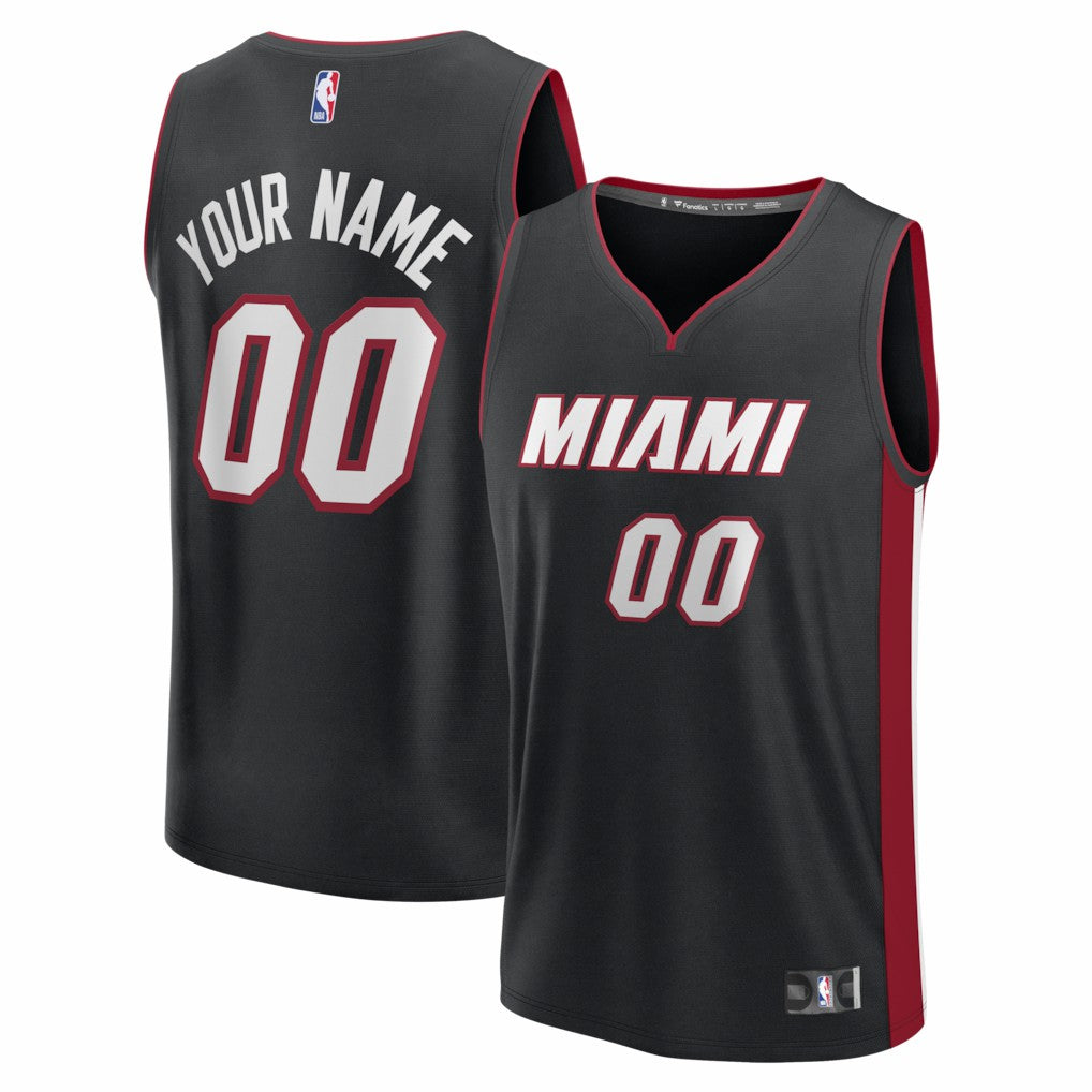 Miami Heat Fastbreak Custom Jersey Icon Edition Black - Fanatics