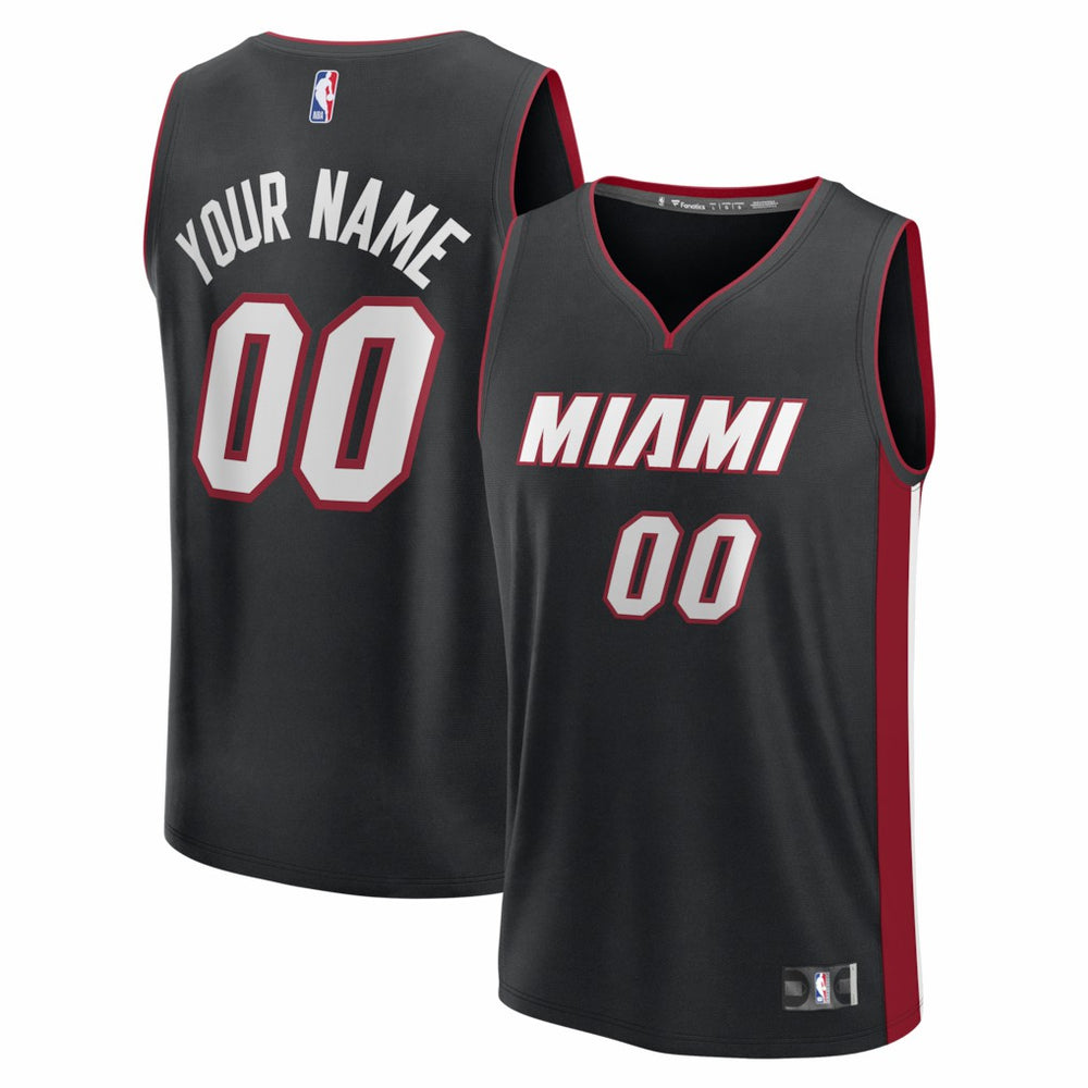 Miami Heat Fastbreak Custom Jersey Icon Edition Black - Fanatics