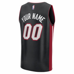 Miami Heat Fastbreak Custom Jersey Icon Edition Black - Fanatics