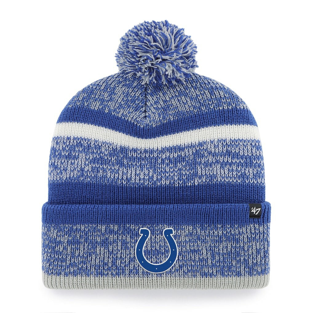 Indianapolis Colts '47 Northward Cuffed Knit Hat with Pom - Royal Hats