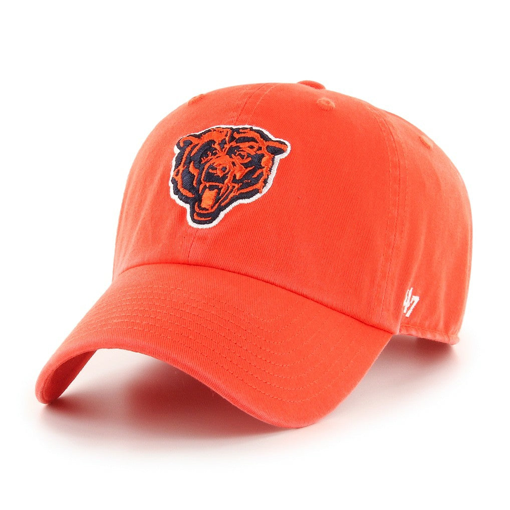 Chicago Bears '47 Historic Logo Clean Up Adjustable Hat - Orange Hats