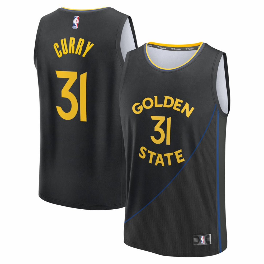 Seth Curry Golden State Warriors Fast Break Replica Player Jersey Statement Editi- Black - Fanatics