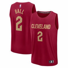 Lonzo Ball Cleveland Cavaliers Fast Break Replica Jersey Wine Icon Edition - Fanatics