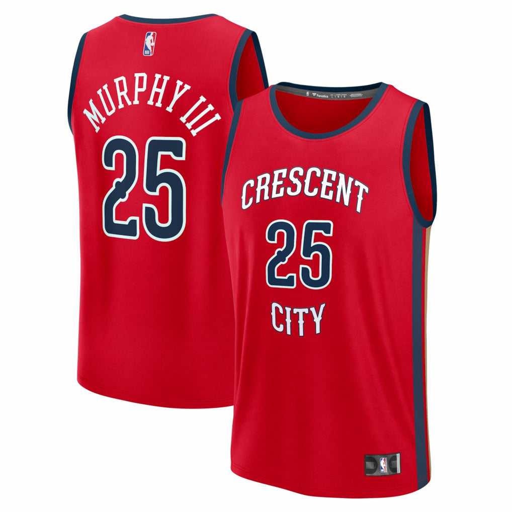 Trey Murphy III New Orleans Pelicans Fast Break Replica Player Jersey Statement Edition Red - Fanatics