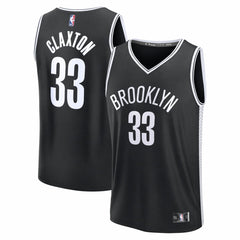 Nic Claxton Brooklyn Nets Fast Break Replica Jersey Black Icon Edition - Fanatics