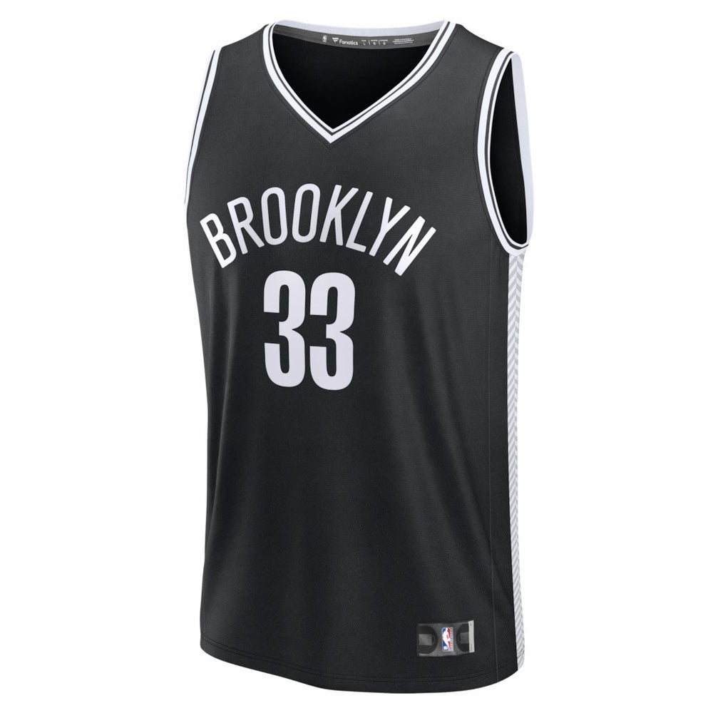Nic Claxton Brooklyn Nets Fast Break Replica Jersey Black Icon Edition - Fanatics
