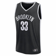 Nic Claxton Brooklyn Nets Fast Break Replica Jersey Black Icon Edition - Fanatics