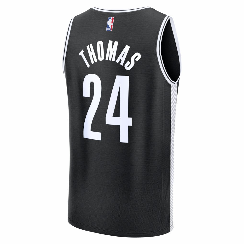 Cam Thomas Brooklyn Nets Fast Break Replica Jersey Black Icon Edition - Fanatics outlet