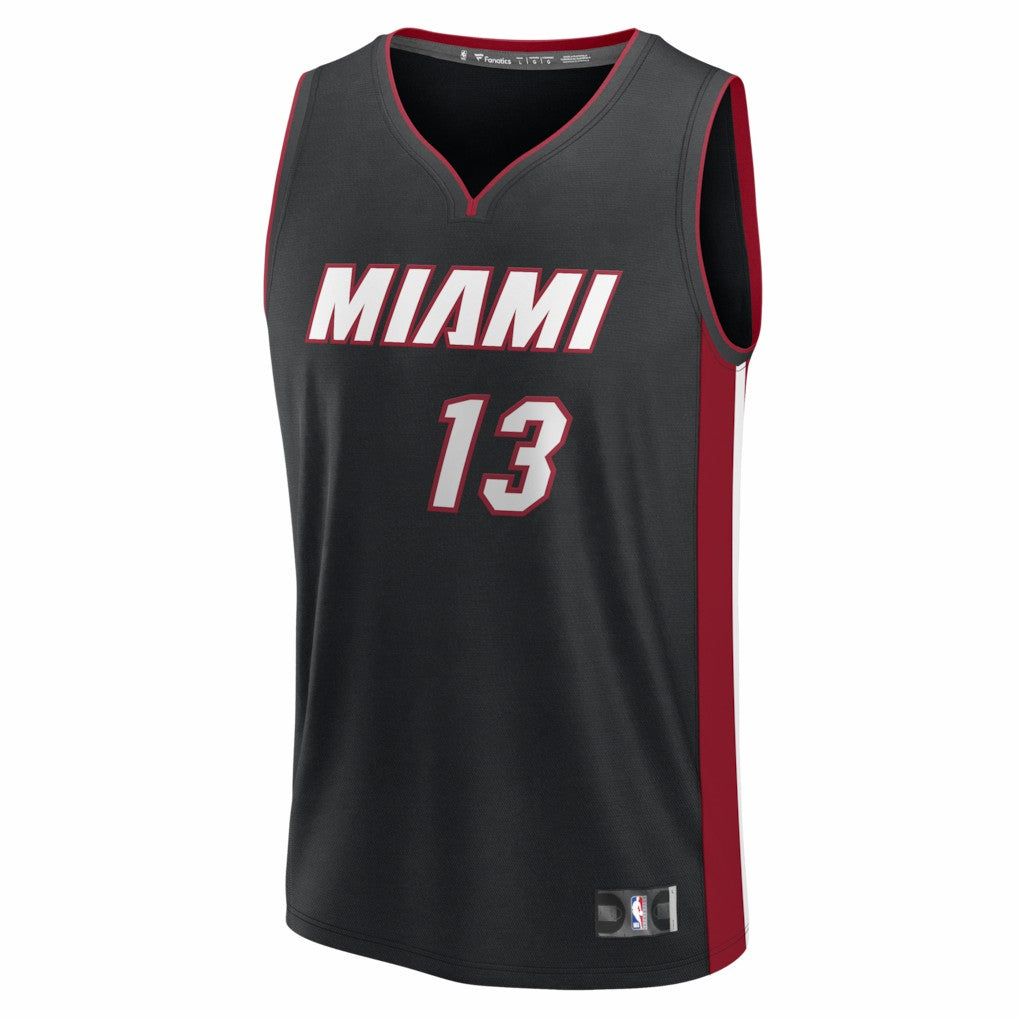 Bam Adebayo Miami Heat Fast Break Replica Jersey Black Icon Edition - Fanatics