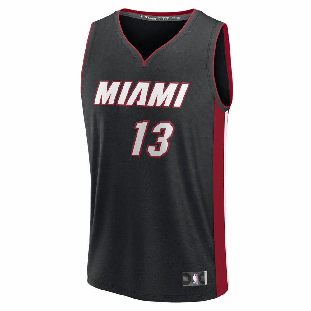 Bam Adebayo Miami Heat Fast Break Replica Jersey Black Icon Edition - Fanatics