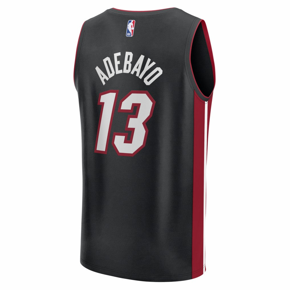 Bam Adebayo Miami Heat Fast Break Replica Jersey Black Icon Edition - Fanatics