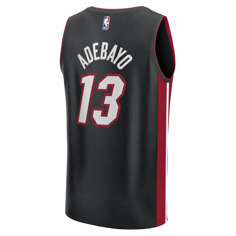 Bam Adebayo Miami Heat Fast Break Replica Jersey Black Icon Edition - Fanatics