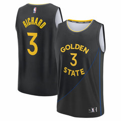 Will Richard Golden State Warriors Fast Break Replica Player Jersey Statement Editi- Black - Fanatics