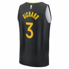 Will Richard Golden State Warriors Fast Break Replica Player Jersey Statement Editi- Black - Fanatics