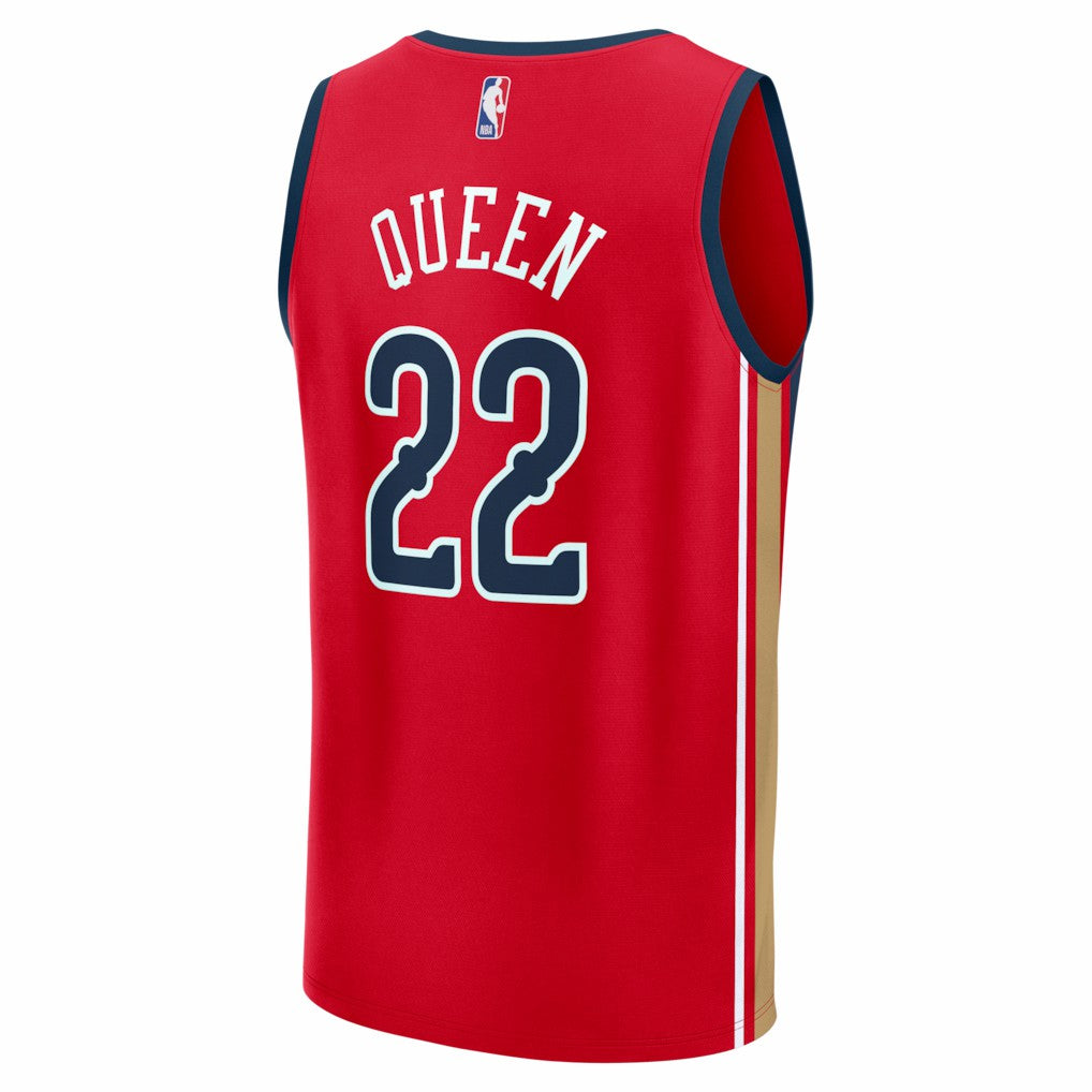 Derik Queen New Orleans Pelicans Fast Break Replica Player Jersey Statement Edition Red - Fanatics
