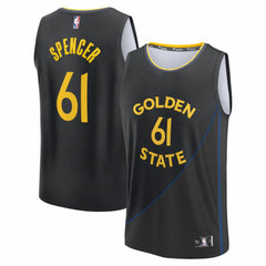 Pat Spencer Golden State Warriors Fast Break Replica Player Jersey Statement Editi- Black - Fanatics