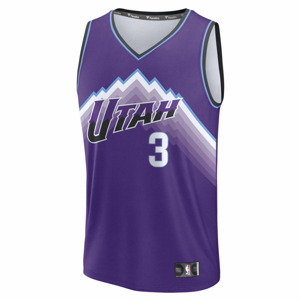 Keyonte George Utah Jazz Fast Break Replica Jersey Purple Icon Edition - Fanatics