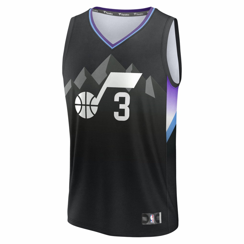 Keyonte George Utah Jazz Fast Break Replica Jersey Statement Edition Black - Fanatics outlet