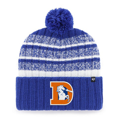 Denver Broncos '47 Tavern Cuffed Knit Hat with Pom - Royal Hats
