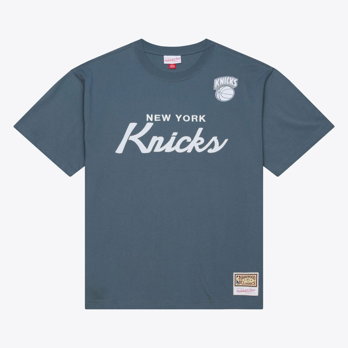 New York Knicks Thunderstorm T-Shirt Blue - Mitchell & Ness